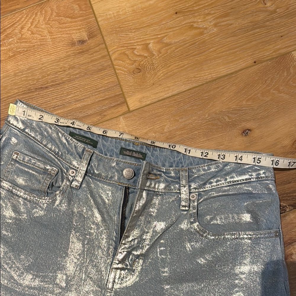 Wild Fable Silver Metallic Jeans - Picture 5 of 6